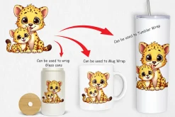 Cheetah Mother's Day Clipart