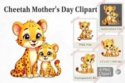 Cheetah Mother's Day Clipart