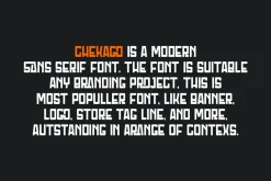 Chekago - Thick & Tall Font