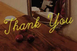 Cherry Merlot Vintage Ink Script