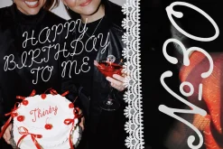 Cherry Merlot Vintage Ink Script