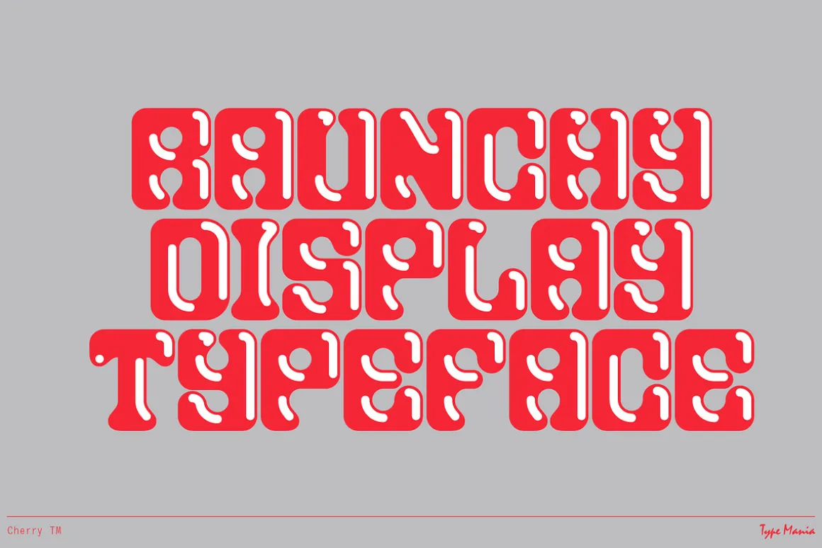 Cherry TM – Hot & Heavy Display Font