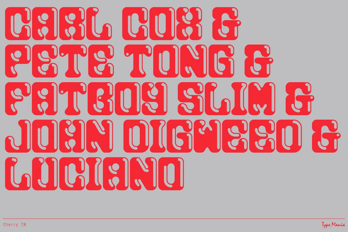Cherry TM – Hot & Heavy Display Font