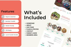 Childcare & Babysitting Wix Template