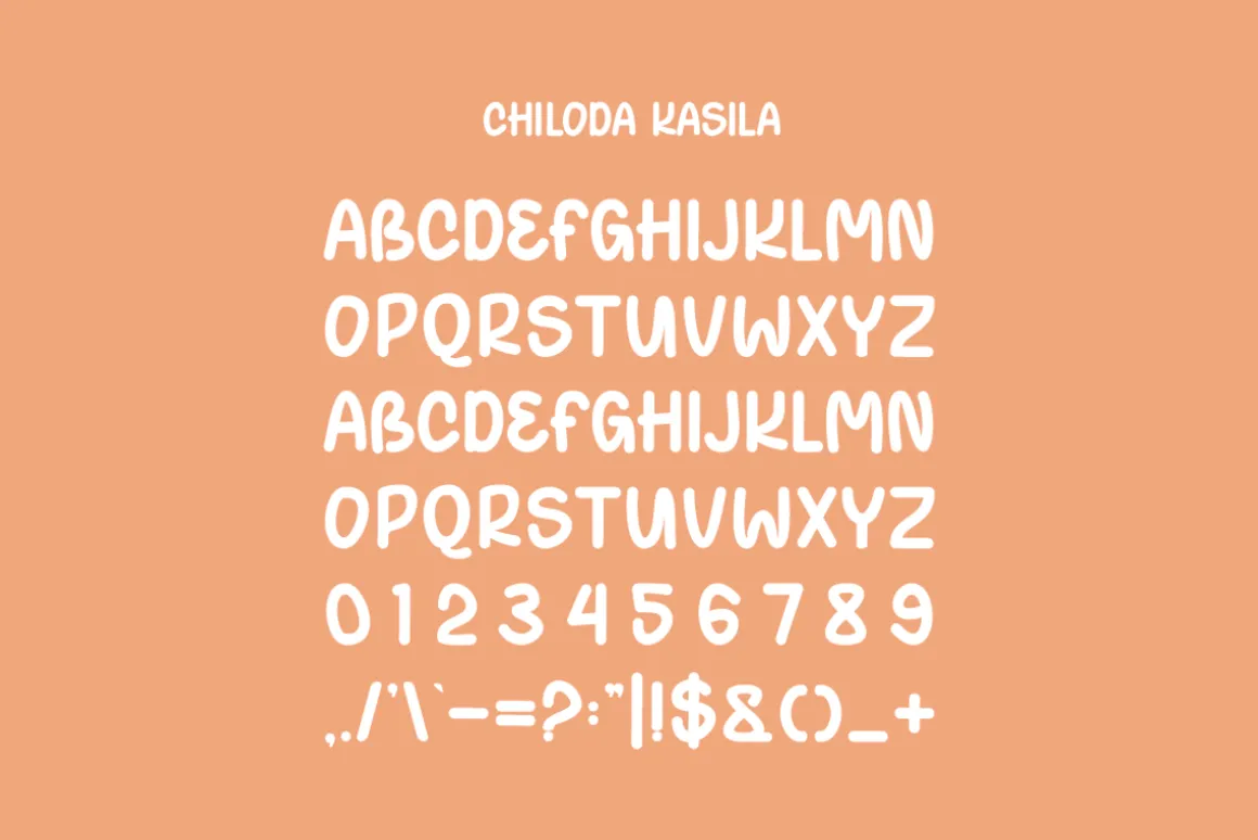 Chiloda Kasila - Kids Font