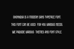 Chonkova - Modern Sans Font