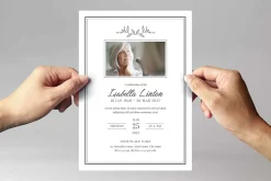 Christian Funeral Memorial Flyer