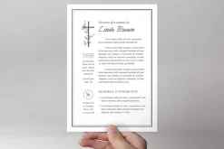 Christian Funeral Memorial Flyer