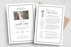 Christian Funeral Memorial Flyer