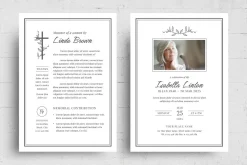 Christian Funeral Memorial Flyer