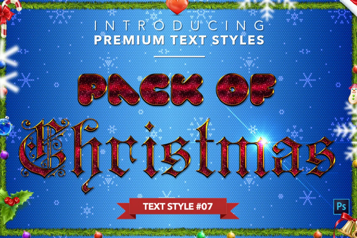 Christmas Pack #1 - Text Styles