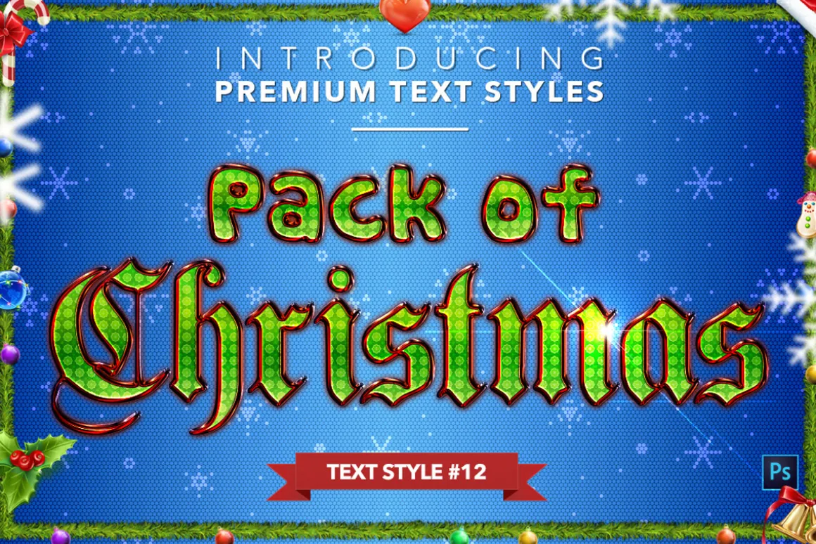 Christmas Pack #1 - Text Styles