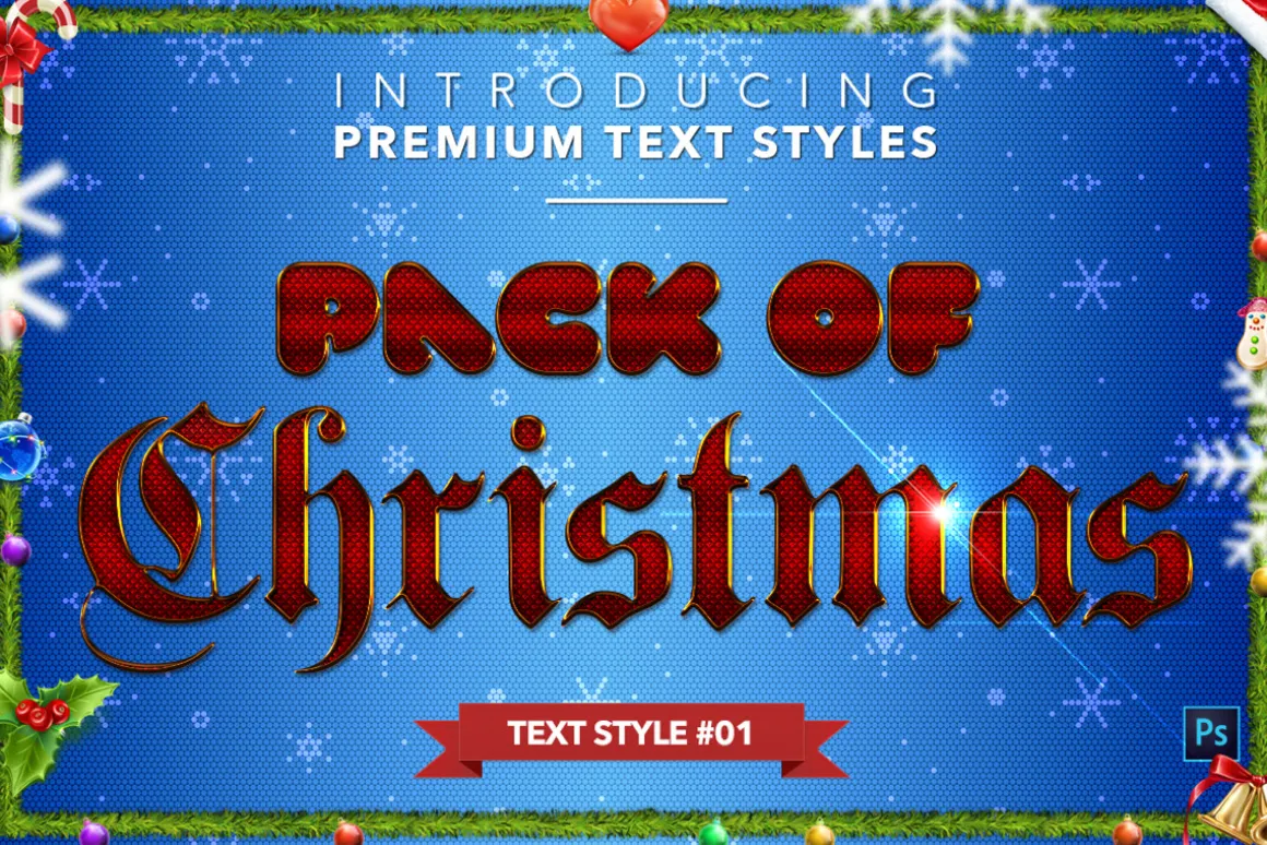 Christmas Pack #1 - Text Styles