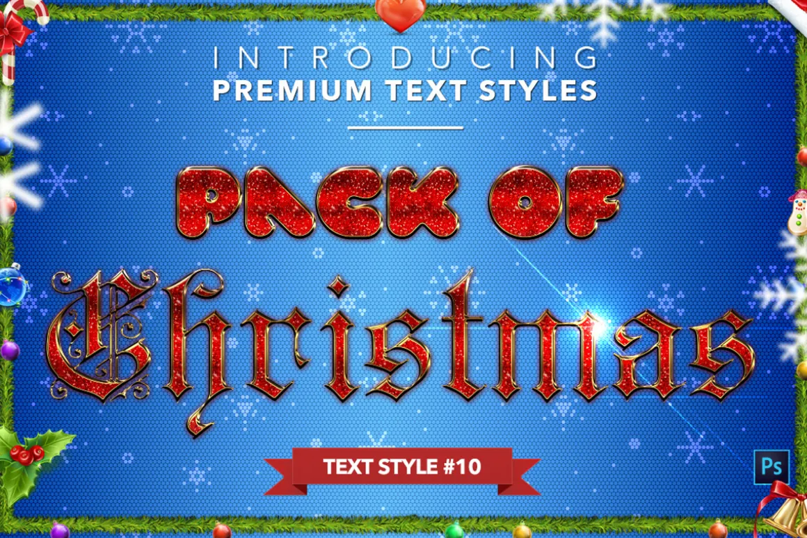 Christmas Pack #1 - Text Styles