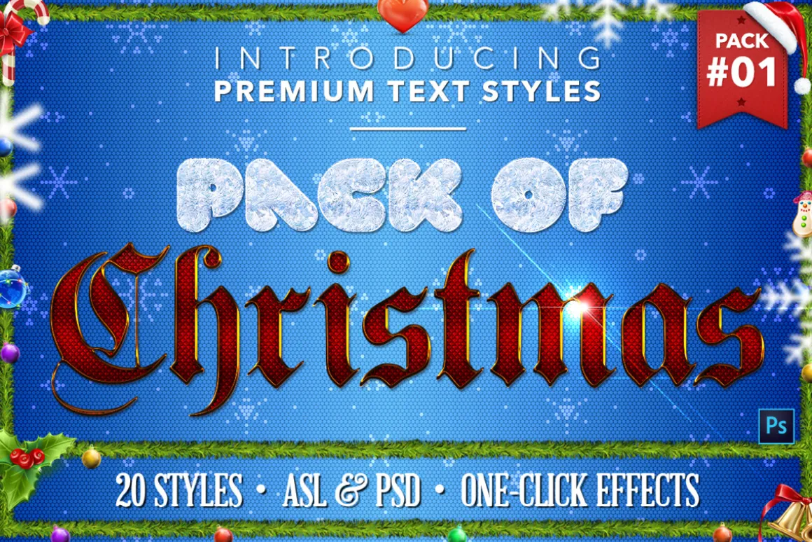 Christmas Pack #1 - Text Styles