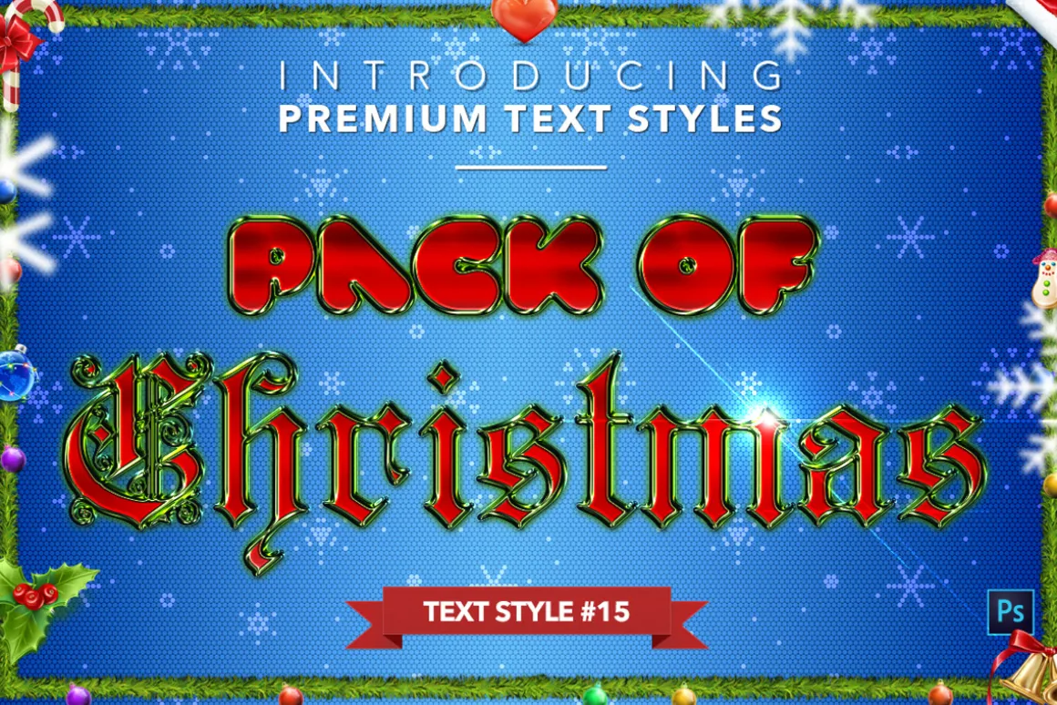 Christmas Pack #1 - Text Styles