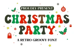 Christmas Party - Retro Font