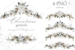 Christmas Watercolor Clipart