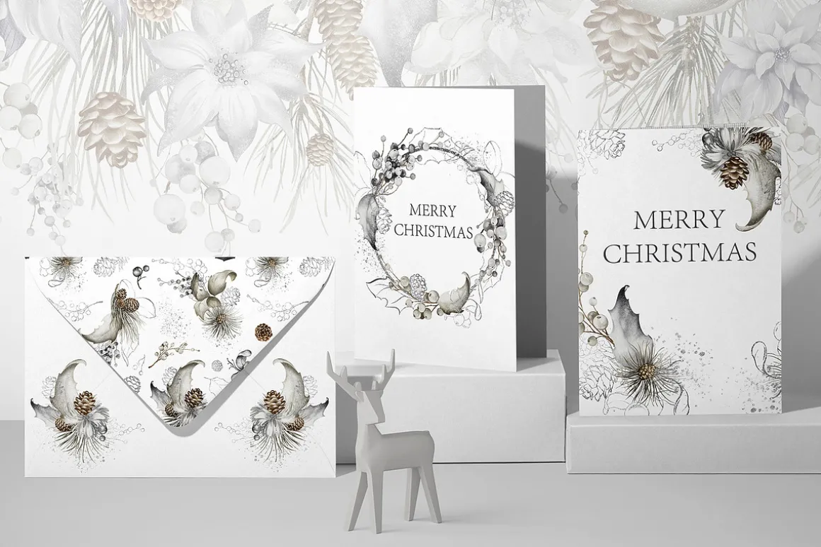 Christmas Watercolor Clipart