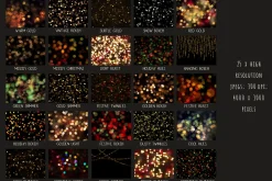 Christmas Bokeh overlays