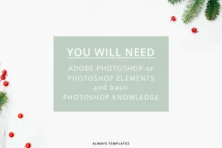 Christmas Card Template CC070