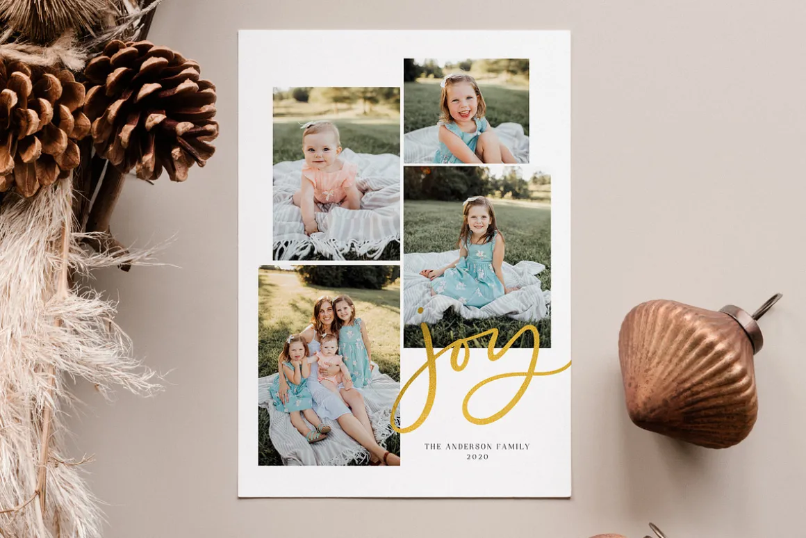 Christmas Card Template CD187