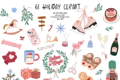 Christmas clipart: Winter holiday