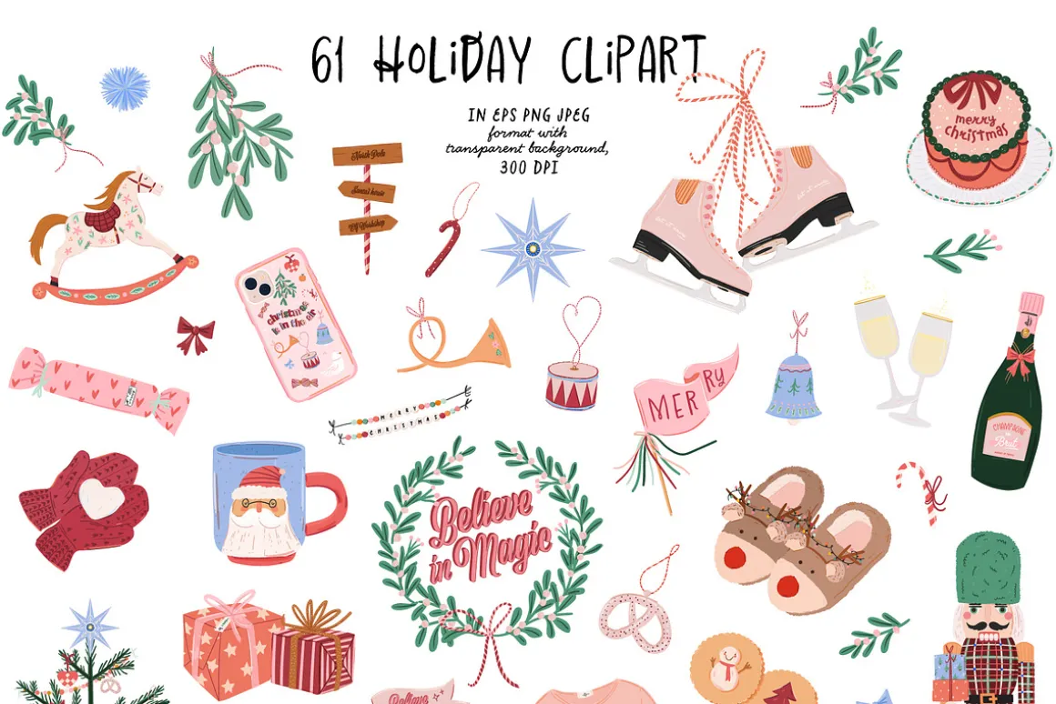 Christmas clipart: Winter holiday