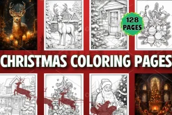 128 Christmas Coloring Pages