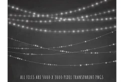 Christmas fairy lights clipart
