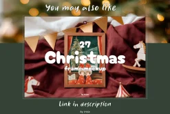 22 Christmas Frame Mockup