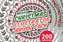Christmas Illustrator Brush Pack