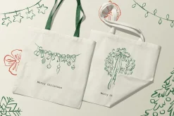Christmas Line Art Hand Drawn Set