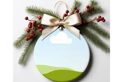Christmas Ornament Mockups for Canva