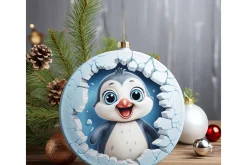 Christmas Ornament Mockups for Canva