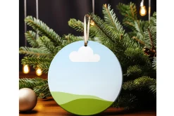 Christmas Ornament Mockups for Canva