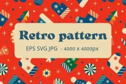 Christmas pattern with toys