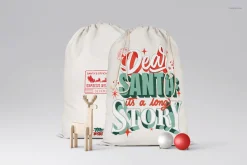 Christmas Santa Bag Drawstring Sack