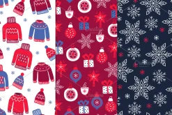 12 Christmas Seamless Patterns