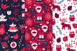 12 Christmas Seamless Patterns