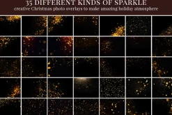 Christmas Sparkle photo overlays