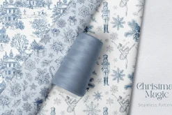 Christmas Toile Seamless Patterns