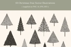 Christmas Trees Vector Illustrations
