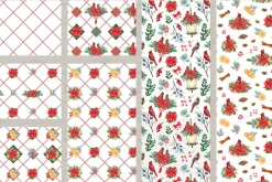 Christmas Watercolor Clipart Set