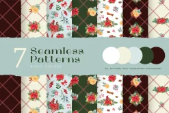 Christmas Watercolor Clipart Set