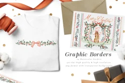 Christmas Watercolor Crest DIY