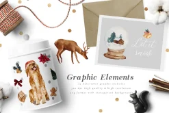 Christmas Watercolor Crest DIY