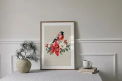 Christmas watercolor floral set