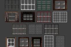 Christmas window overlays