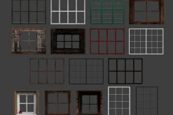 Christmas window overlays